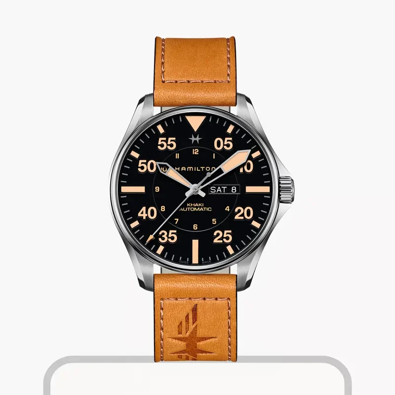 Hamilton Khaki Aviation Pilot Day Date Automatic Men's Watch | H64725531